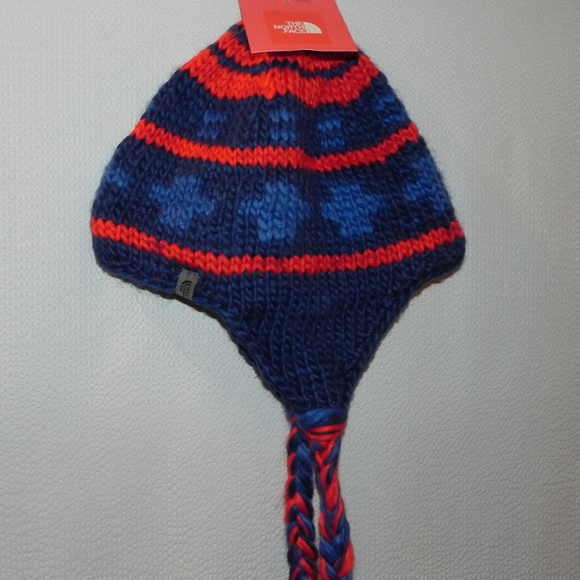 The North Face Beanie, Blue/ Red, NWT! - Picture 2 of 3